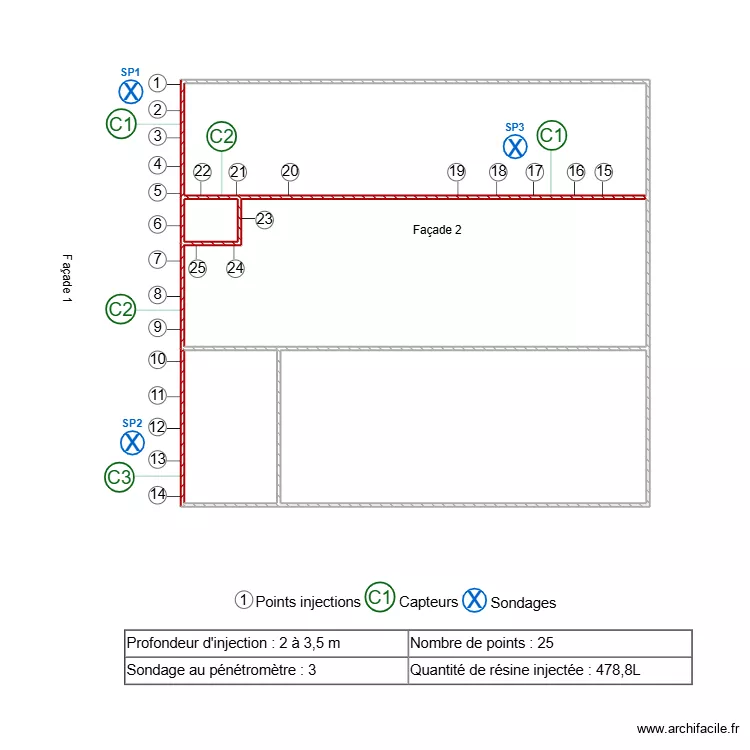 DELMAS. Plan de 5  et 56 m²