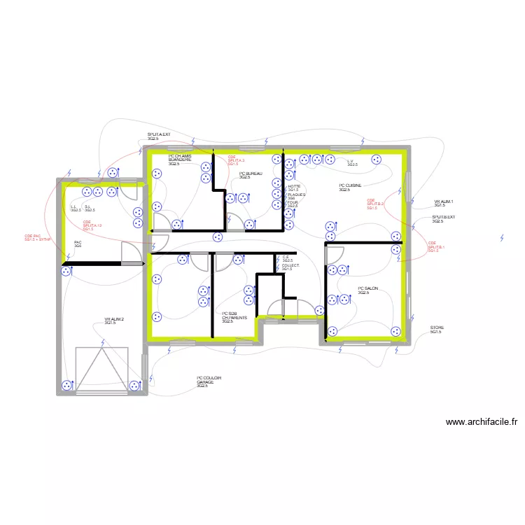 Senargent PC & Alims Directes. Plan de 12 Pièces et 92 m²