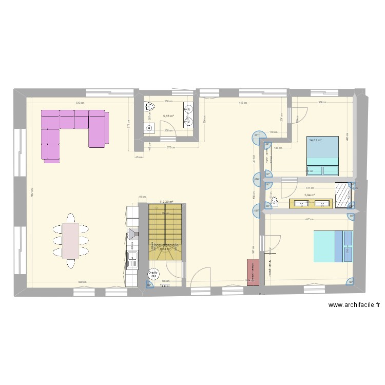 Maison Ecuelles Version 18.03.2024. Plan de 11 pièces et 284 m2