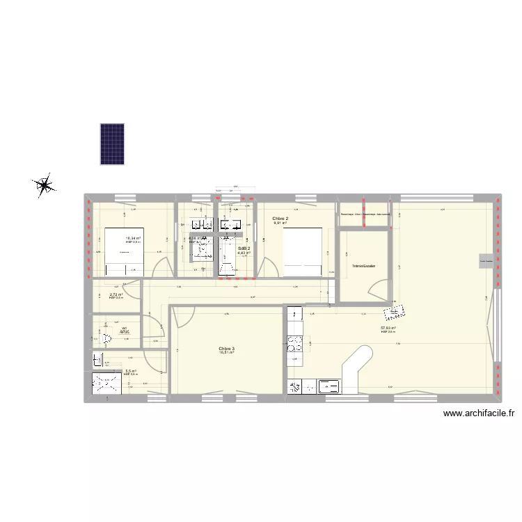 Plan par pièce V2. Plan de 12 pièces et 122 m² Plan par pièce V2. Plan de 12 pièces et 122 m²