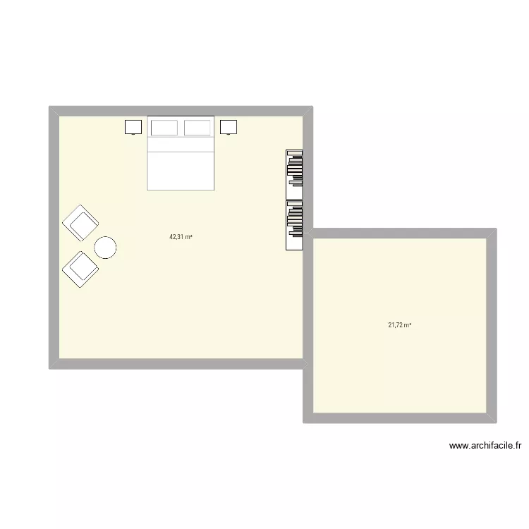 Casita bonita 2 ❤️. Plan de 2  et 64 m²