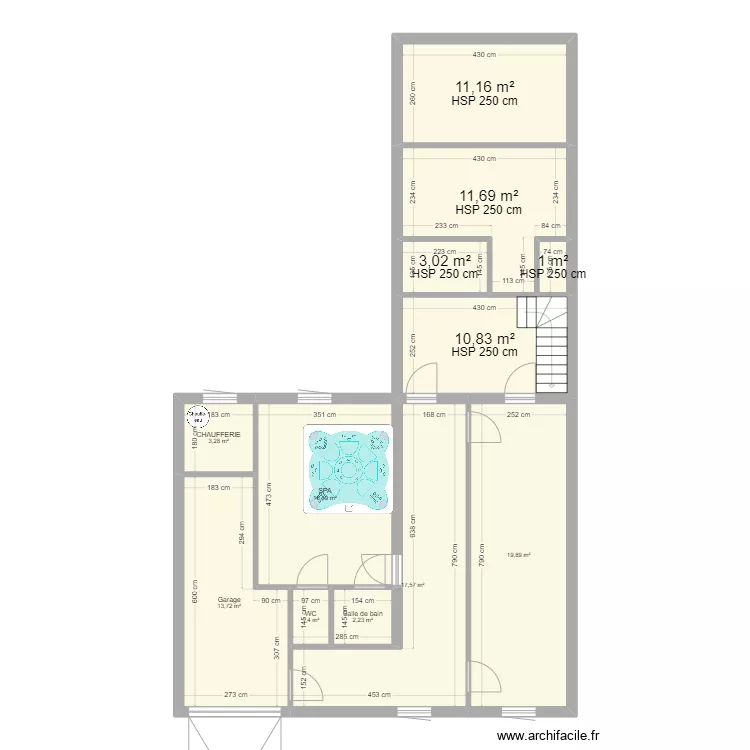 MAISON PIERRE BROSSOLETTE. Plan de 