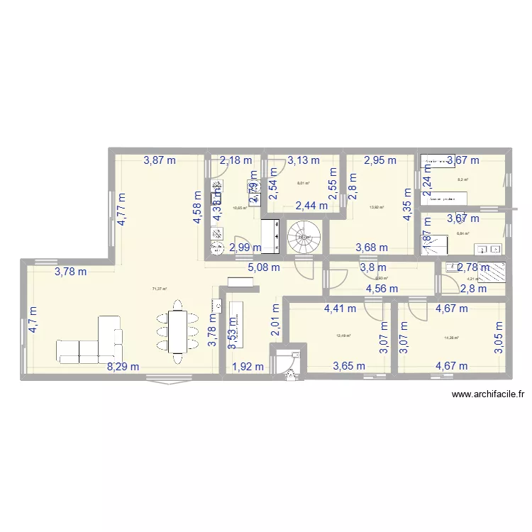 maison 2. Plan de 11 et 159 m² maison 2. Plan de 11 et 159 m²