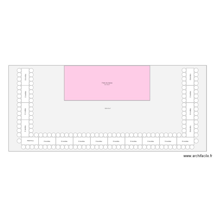 Plan diner Alice Corentin. Plan de 2 pièces et 270 m2