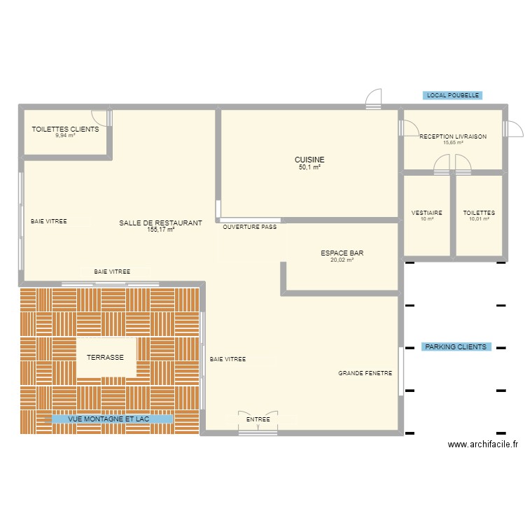 RESTO. Plan de 0 pièce et 0 m2