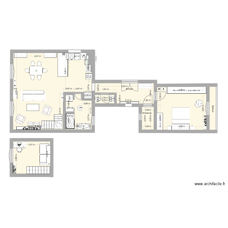 18 sept. Plan de 7 pièces et 86 m2