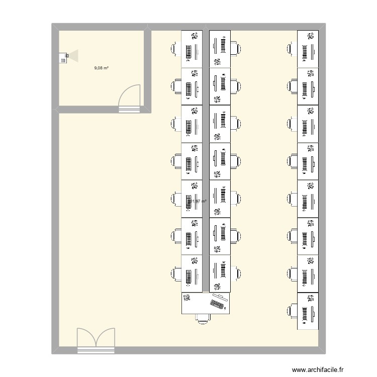 cyber. Plan de 0 pièce et 0 m2