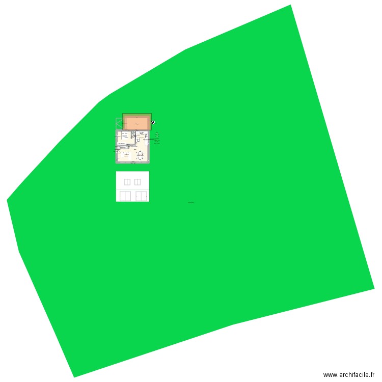 plan maison. Plan de 9 pièces et 144 m2