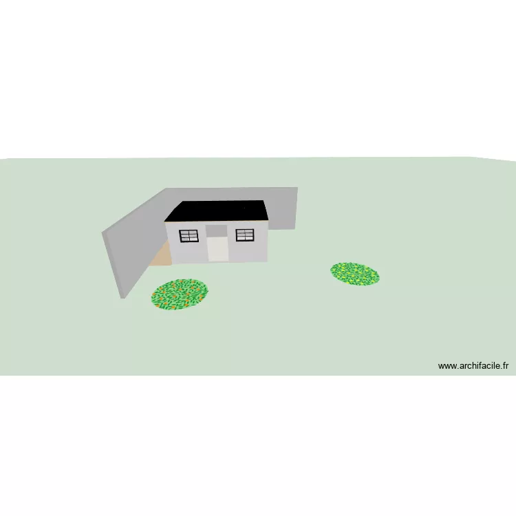 batiment. Plan de 1 Pièce et 12 m² batiment. Plan de 1 Pièce et 12 m²