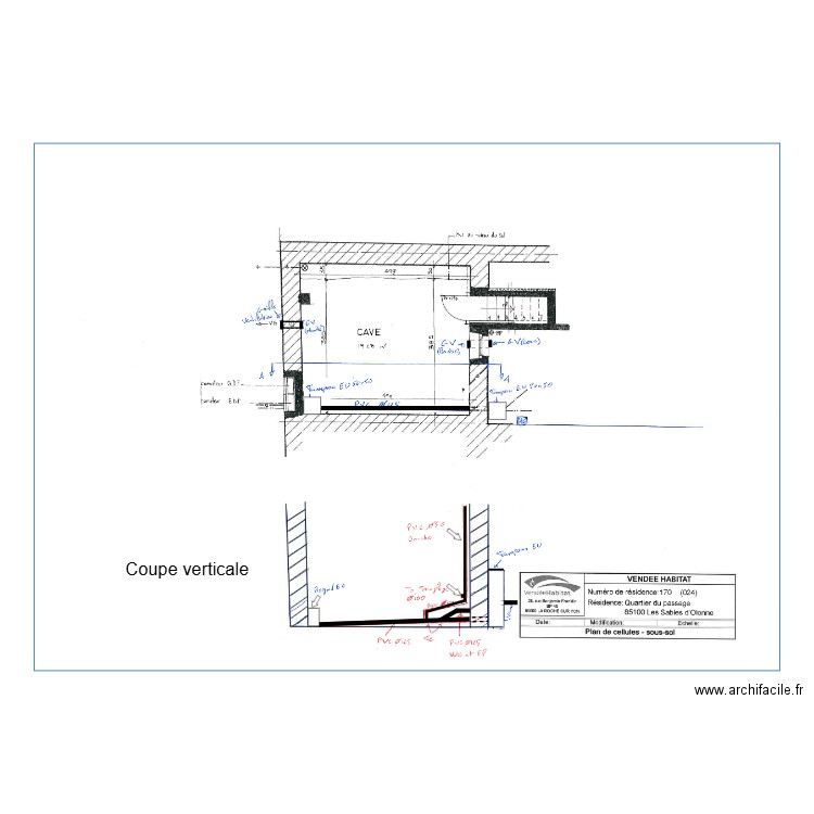 Logement 170024 recollement . Plan de 0 pièce et 0 m2