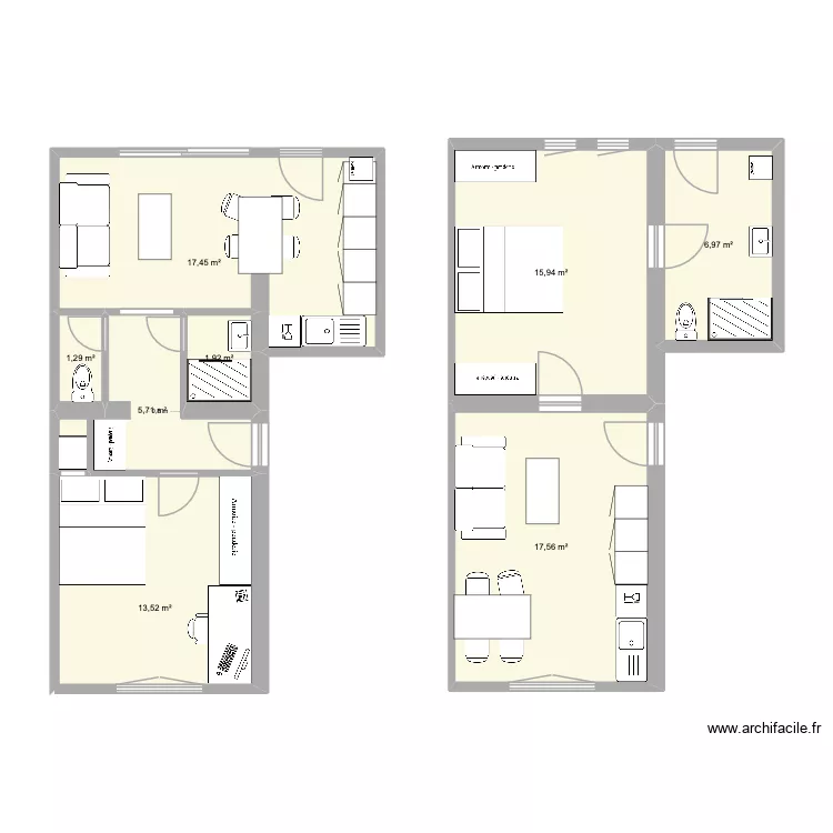Luther. Plan de 7 et 80 m² Luther. Plan de 7 et 80 m²