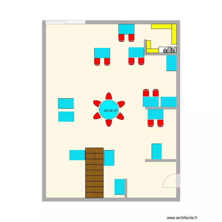 classe maternelle. Plan de 