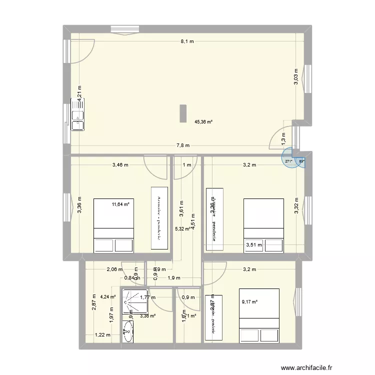 maison sauveterre. Plan de 7 et 81 m² maison sauveterre. Plan de 7 et 81 m²