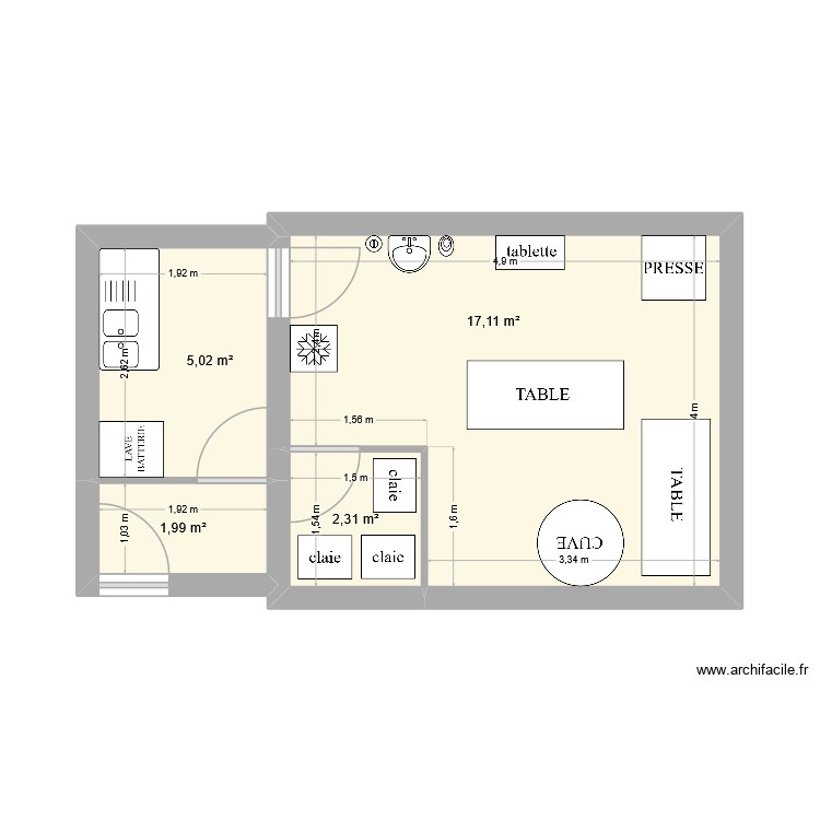 TERRAIN LA MOTHE. Plan de 0 pièce et 0 m2