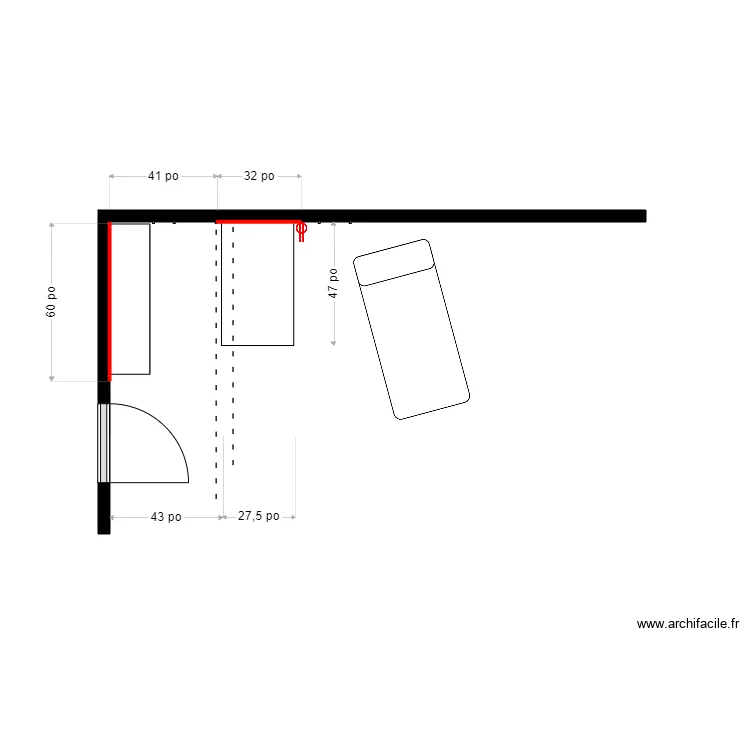 Claudia Sous-sol Menuiserie. Plan de 