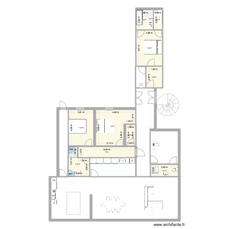 albert primier 2. Plan de 10 et 69 m² albert primier 2. Plan de 10 et 69 m²