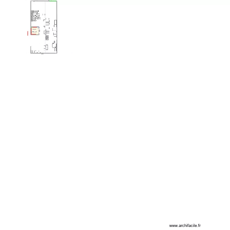 salle service apres vente v2. Plan de 7  et 242 m²