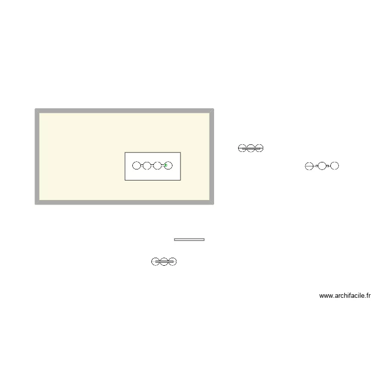 table cuisine. Plan de 