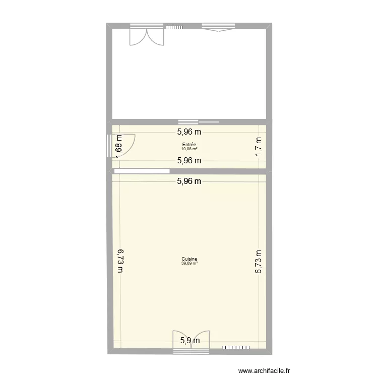 cuisine. Plan de 2 et 50 m² cuisine. Plan de 2 et 50 m²