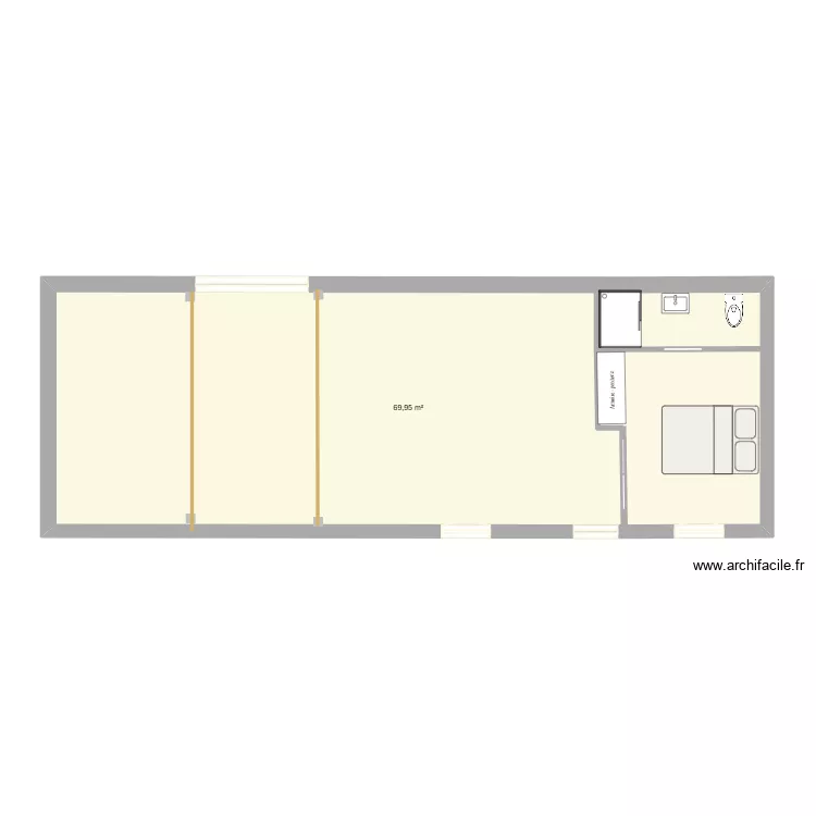 mesnil l'estree test sdb chb. Plan de 1 Pièce et 70 m² mesnil l'estree test sdb chb. Plan de 1 Pièce et 70 m²