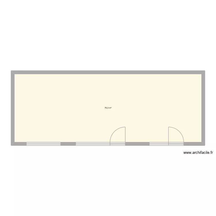 Tech iT nu. Plan de 1  et 79 m²
