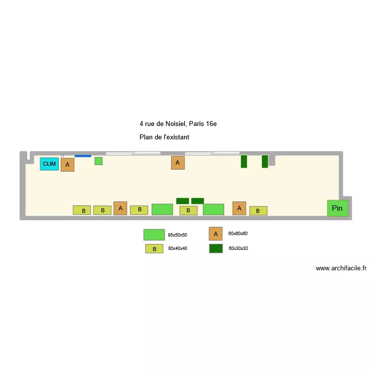 4 Noisiel Existant. Plan de 