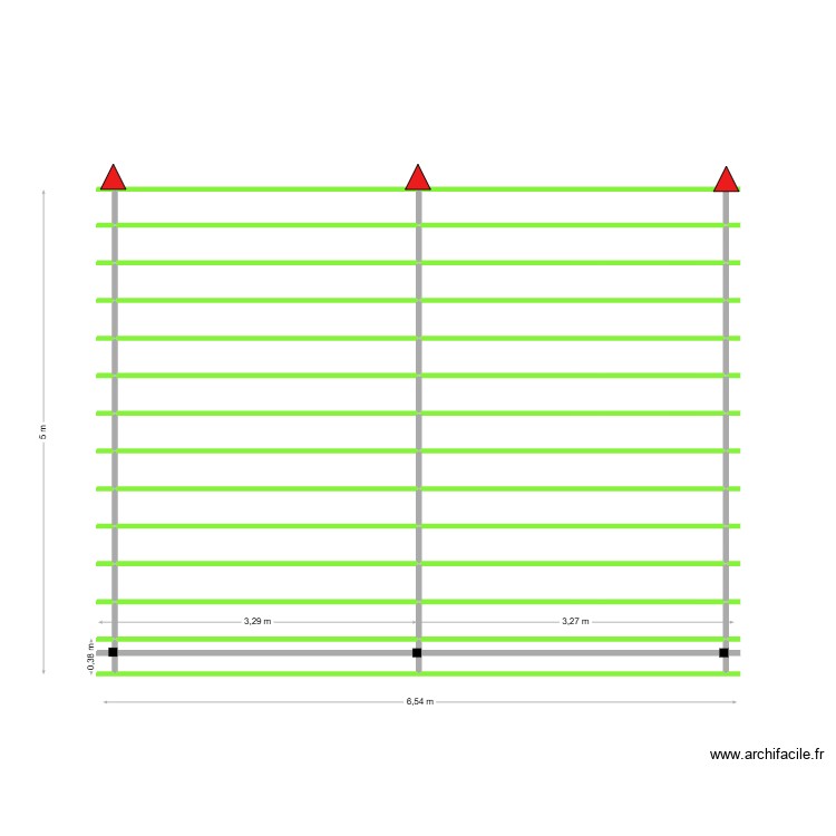 Pergolas. Plan de 0 pièce et 0 m2
