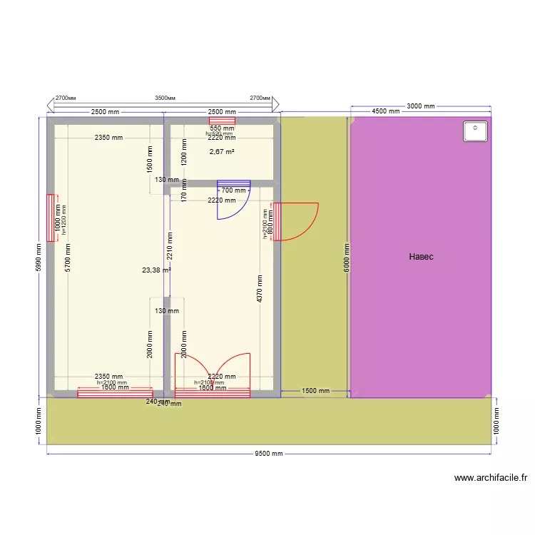 Рязань 36. Plan de 
