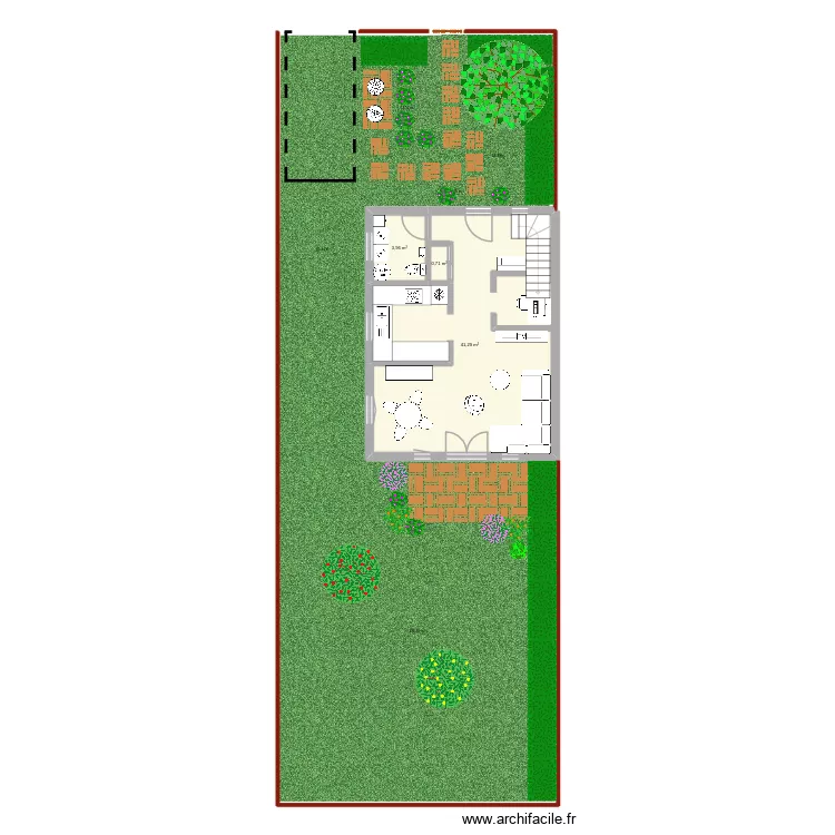 MM_RDC. Plan de 3  et 46 m²