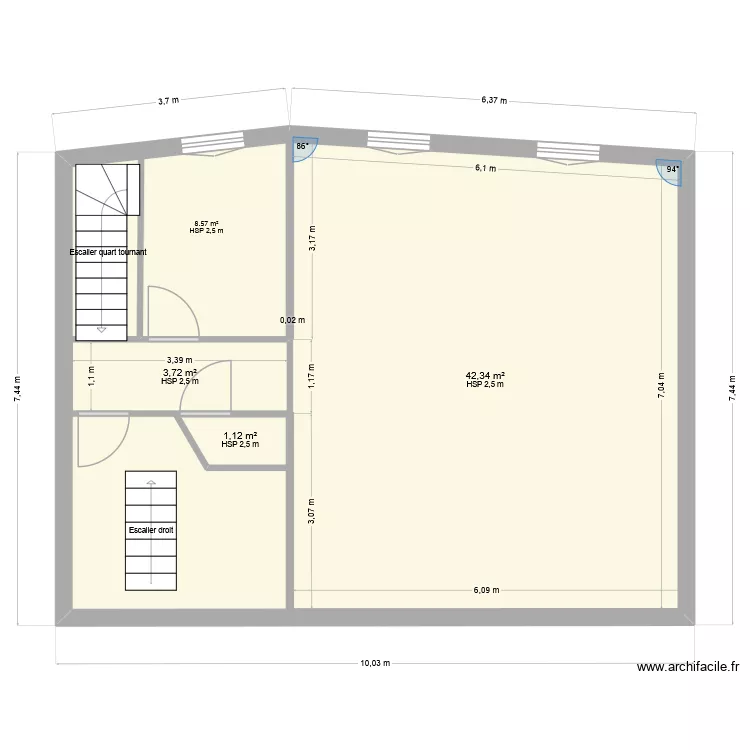 maison Sellieres. Plan de 4 et 117 m² maison Sellieres. Plan de 4 et 117 m²