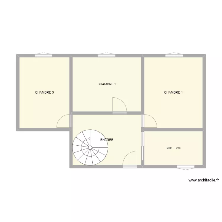 GRANGE 5&eacute;me ETAGE. Plan de 
