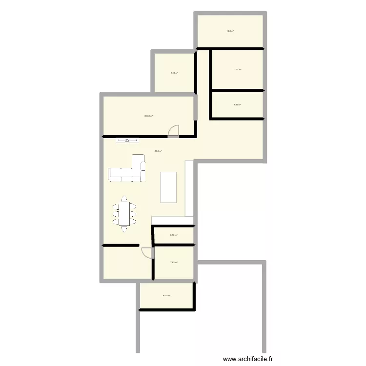 plan 2. Plan de 9  et 162 m²