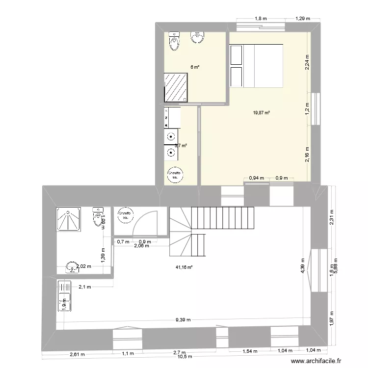 gildas 3. Plan de 4 et 71 m² gildas 3. Plan de 4 et 71 m²