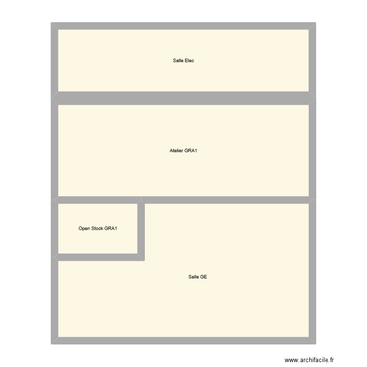 openstock GRA1. Plan de 4 pièces et 105 m2