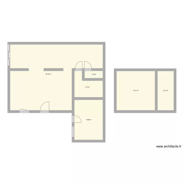 CONNAN. Plan de 6  et 112 m²
