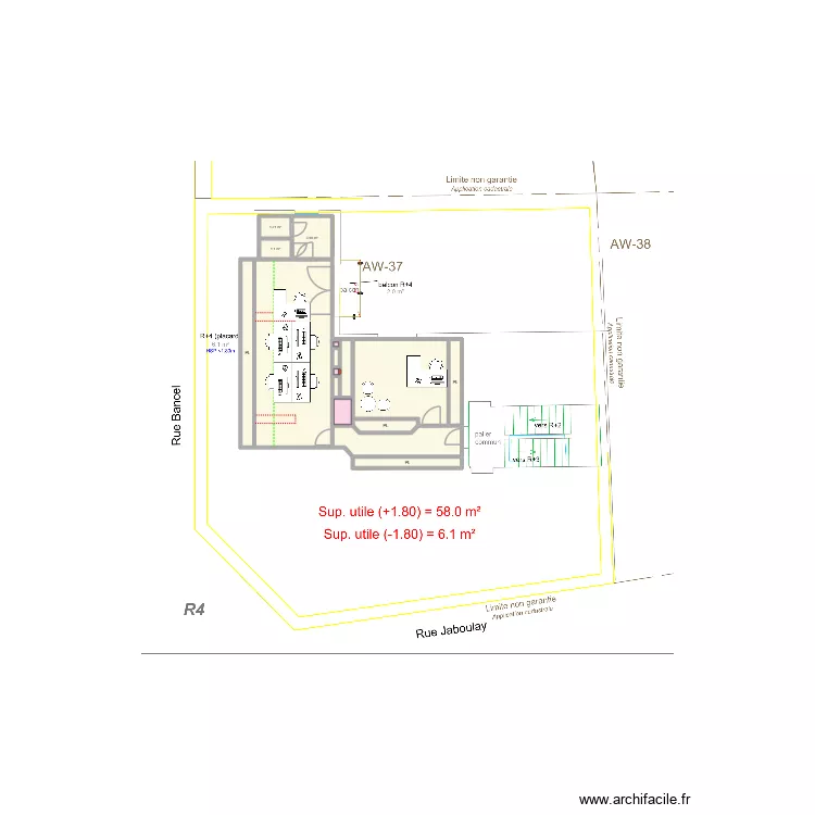 Projet 4&egrave;me &eacute;tage - Sans travaux 2. Plan de 