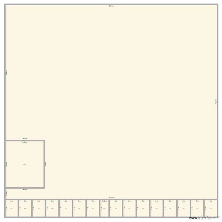 ARCHIVE LOCAL STOCKAGE. Plan de 18 pièces et -1819 m2
