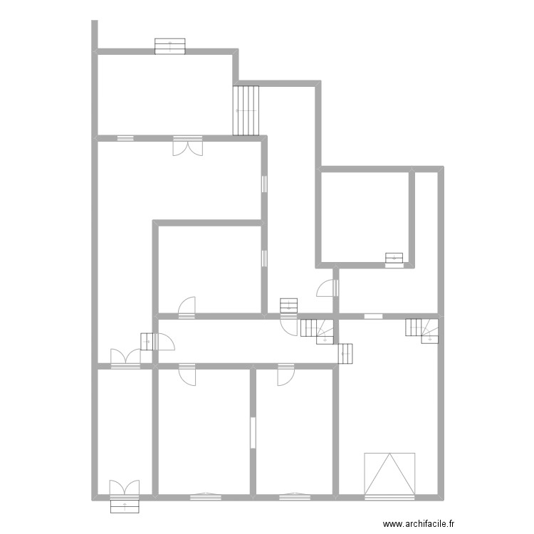 DE LA SUDERIE. Plan de 6 pièces et 167 m2