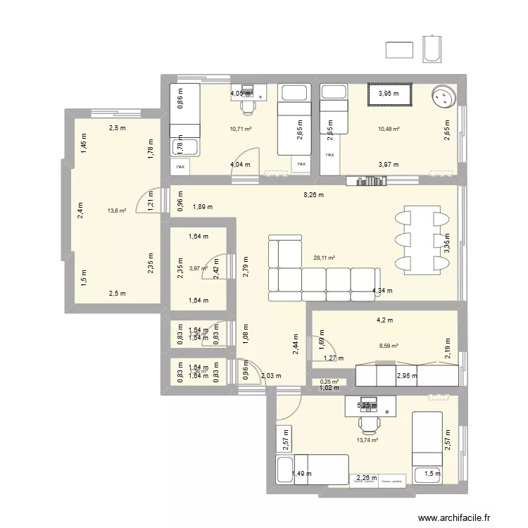 ATHIS MONS. Plan de 10 Pièces et 92 m² ATHIS MONS. Plan de 10 Pièces et 92 m²