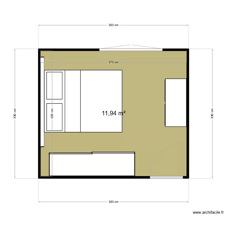 chambre. Plan de chambre. Plan de