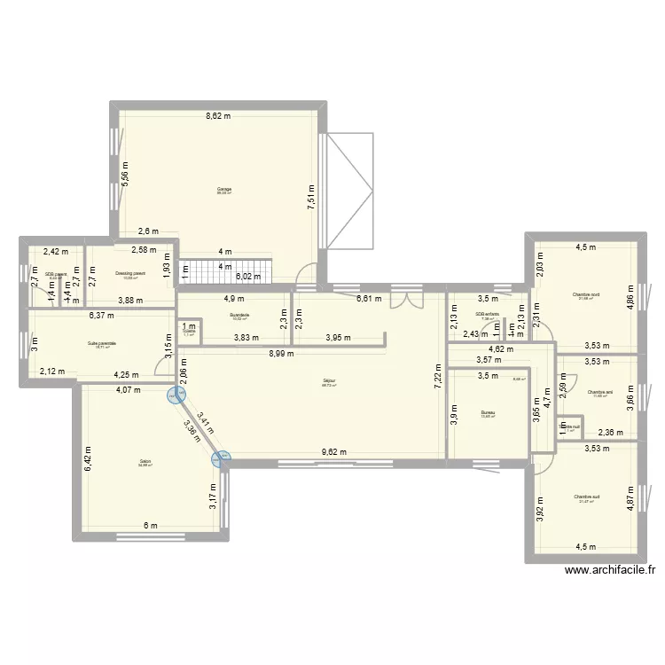 Plan de cloison interieur maison de reve. Plan de 15  et 296 m²