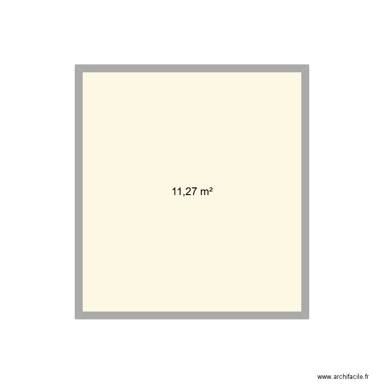plan de gana. Plan de 1 pièce et 11 m2