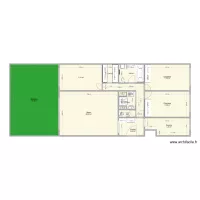 Plan Aguesseau avec cotes mesur&eacute;es et am&eacute;nagement + dressing V3