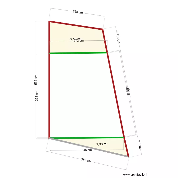 auvent macabou. Plan de 