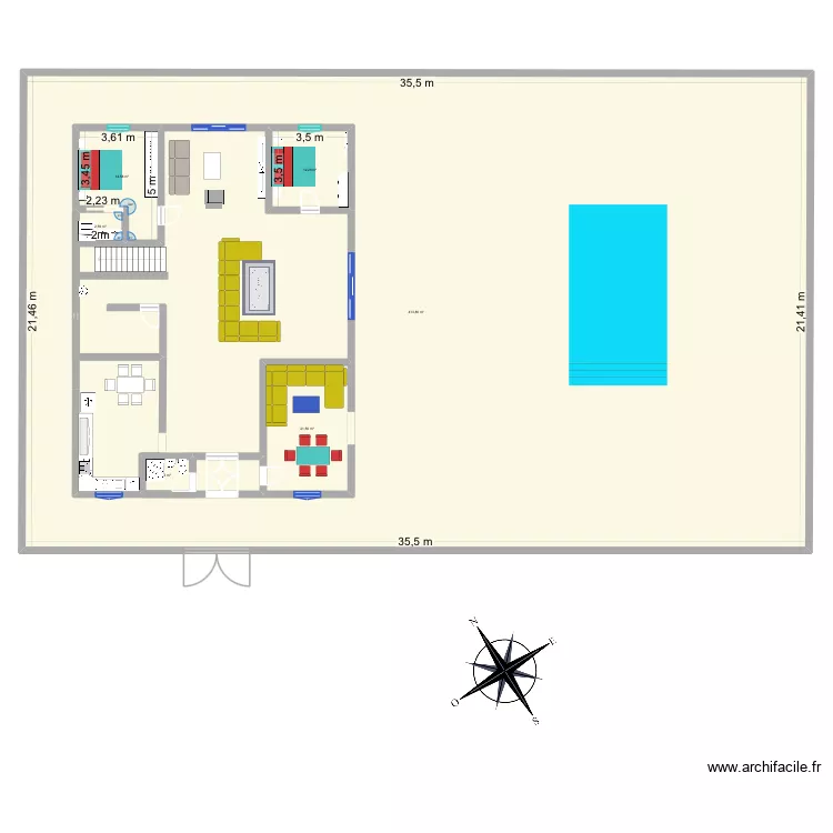 maghnia 3. Plan de 6  et 815 m²