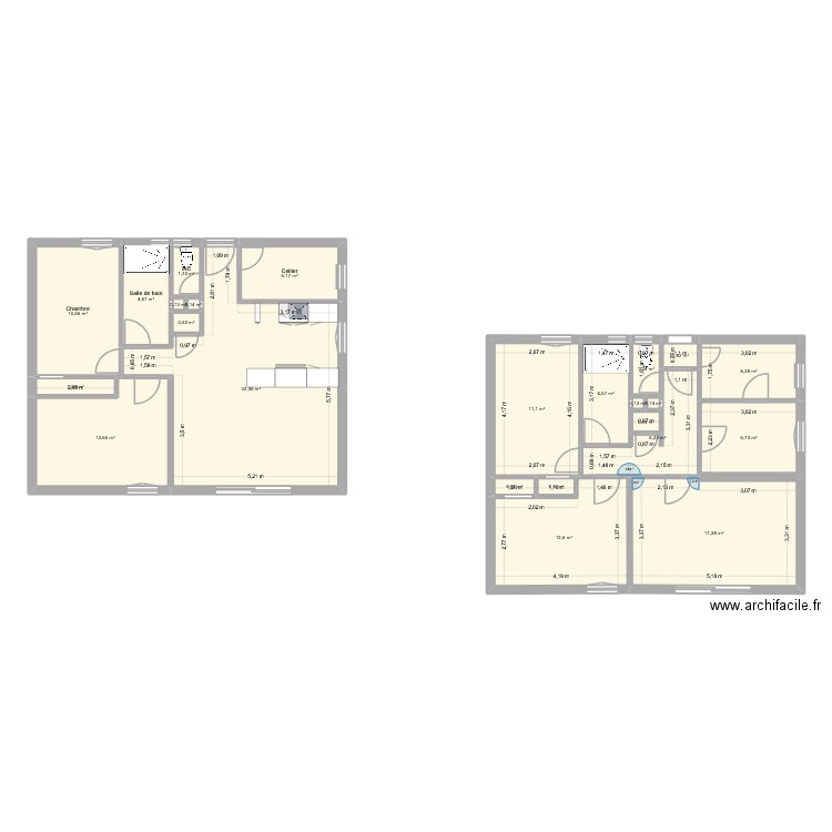 Maison_Edouard. Plan de 24 pièces et 137 m2