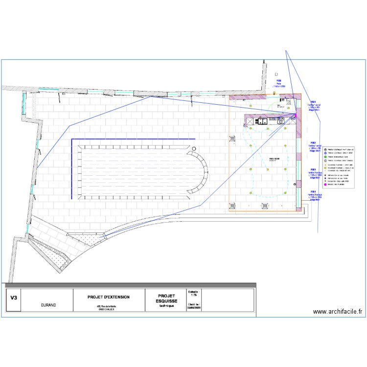 Terrasse eau froide. Plan de 0 pièce et 0 m2