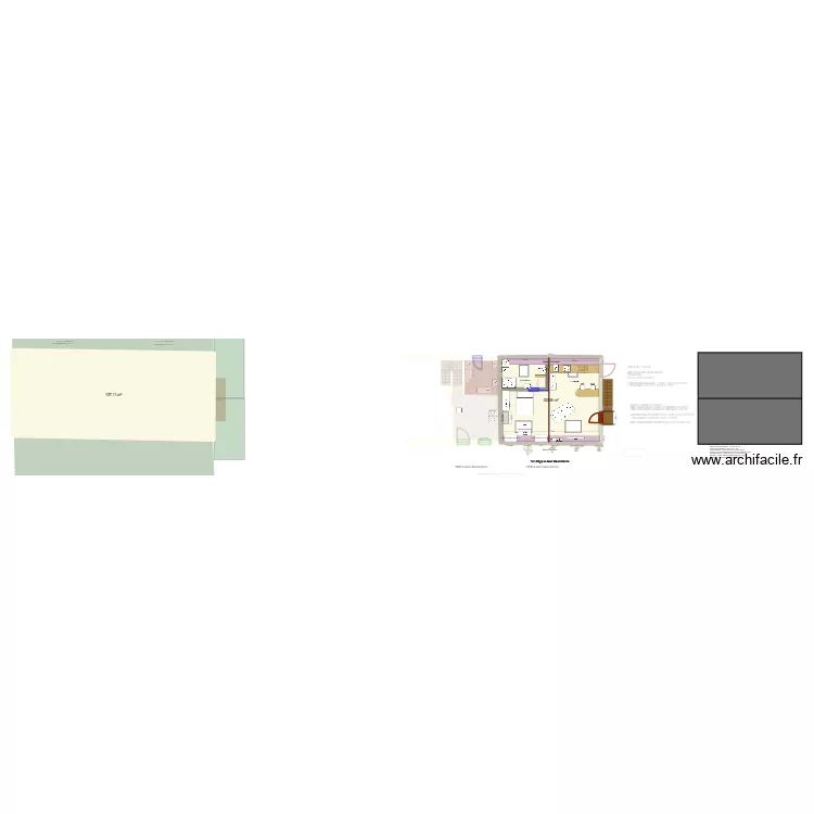 5 souveraine plan masse escalier am&eacute;nagement cuisines & SdB. Plan de 7  et 314 m²