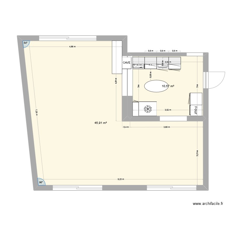 CUISINE. Plan de 0 pièce et 0 m2