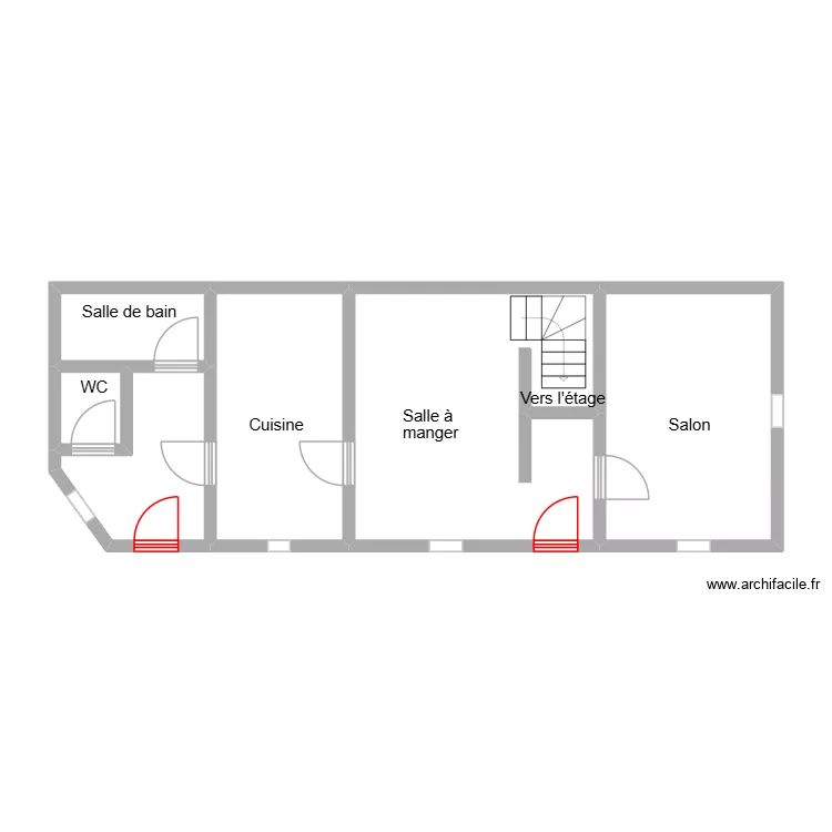 Lestrade_plan. Plan de 6  et 54 m²